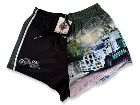 🔥NEW🔥 Green Truck - Footy Shorts (With Pockets)