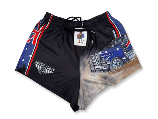 🔥NEW🔥 Aussie Flag Truck - Footy Shorts (With Pockets)