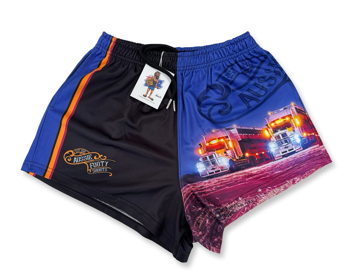 🔥NEW🔥 Trucks at Night - Footy Shorts (With Pockets)