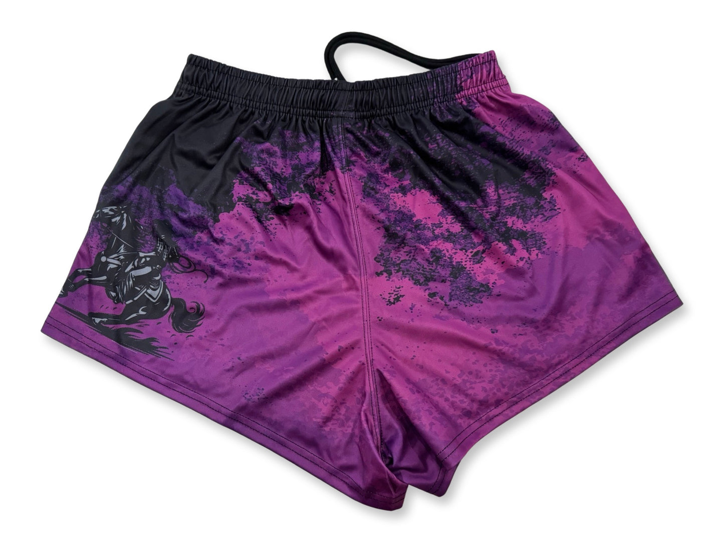 🔥NEW🔥 Bull Muster Purple Footy Shorts (With Pockets)