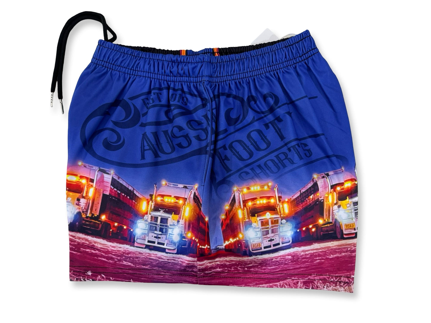 🔥NEW🔥 Trucks at Night - Footy Shorts (With Pockets)