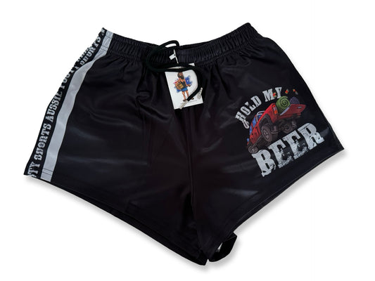 🔥NEW🔥 Hold My Beer - Footy Shorts (With Pockets)