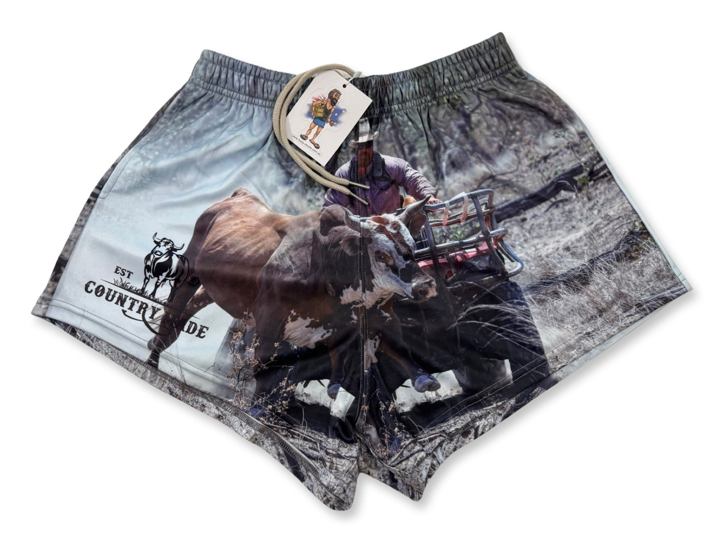 Quad Scrub Bull Footy Shorts (With Pockets)