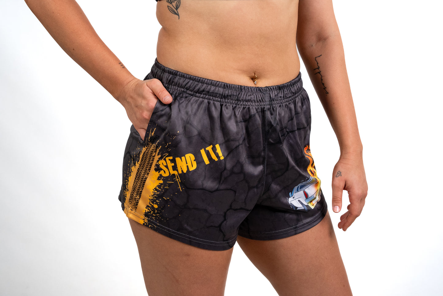 🔥NEW🔥 Key Bangin Footy Shorts (With Pockets)