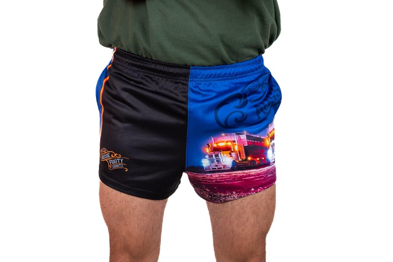 🔥NEW🔥 Trucks at Night - Footy Shorts (With Pockets)