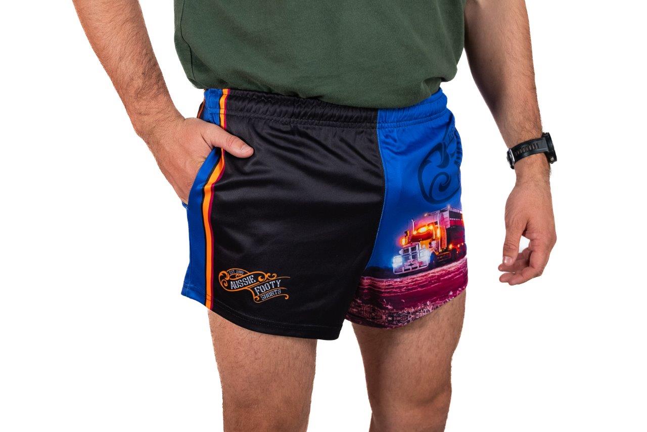 🔥NEW🔥 Trucks at Night - Footy Shorts (With Pockets)