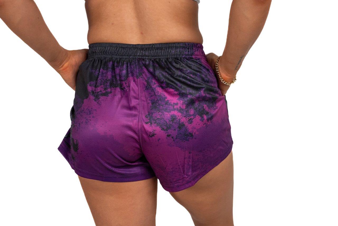 🔥NEW🔥 Bull Muster Purple Footy Shorts (With Pockets)