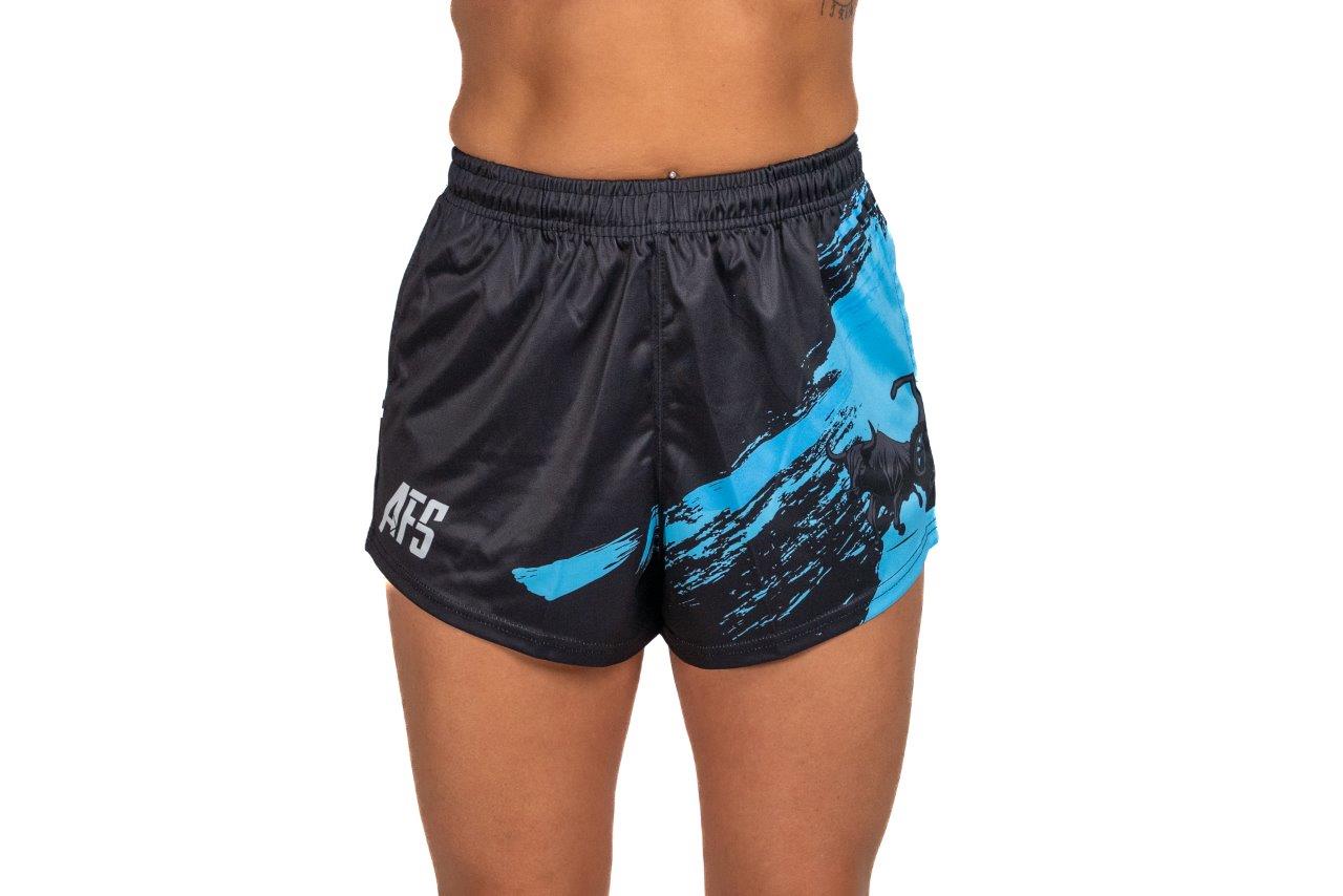 🔥NEW🔥 Bull Muster Blue Footy Shorts (With Pockets)