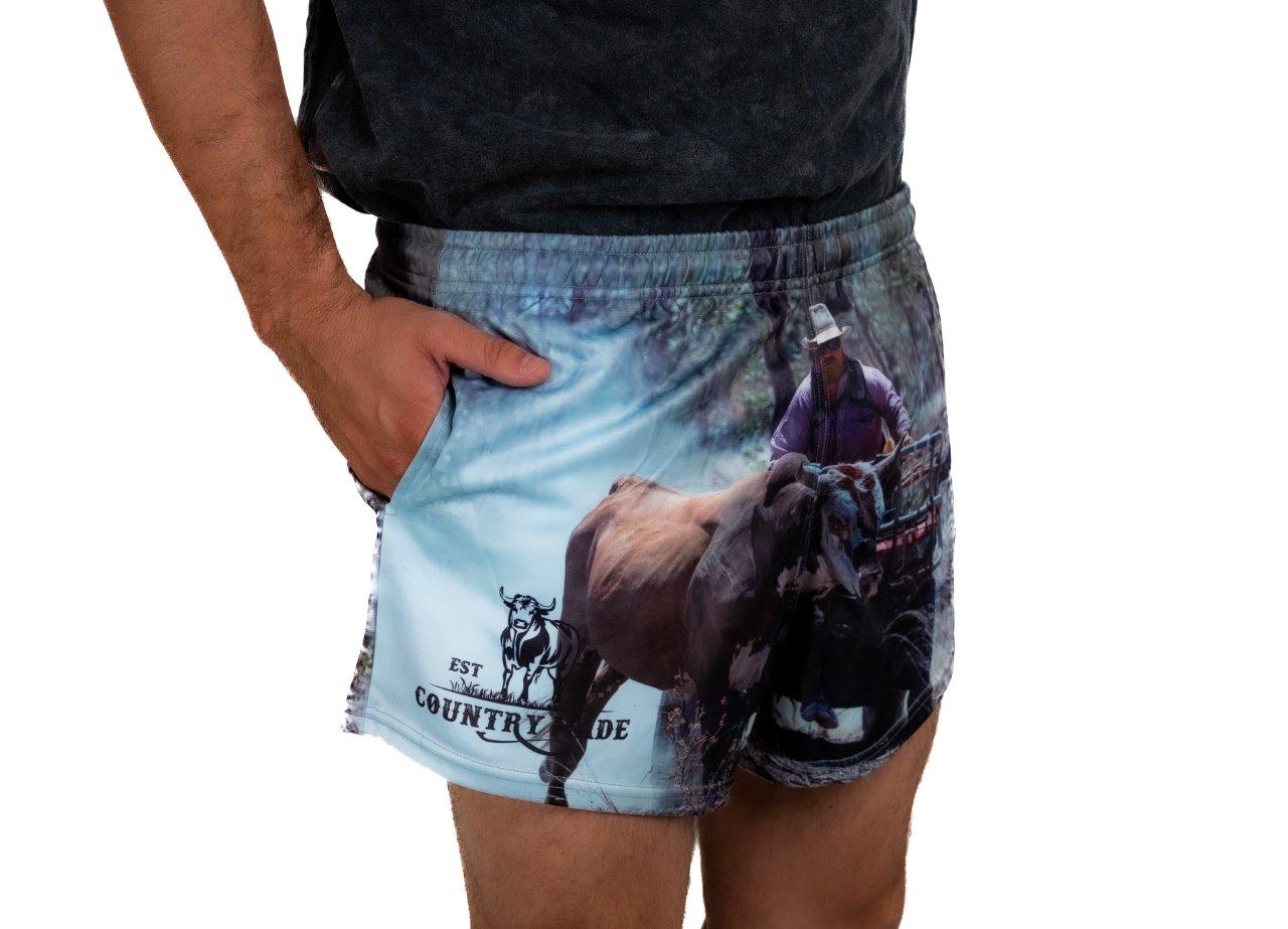 Quad Scrub Bull Footy Shorts (With Pockets)