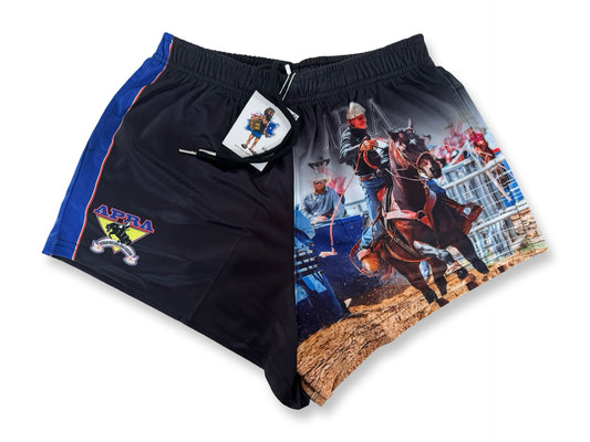 APRA- Blue Photo - Footy Shorts (With Pockets)