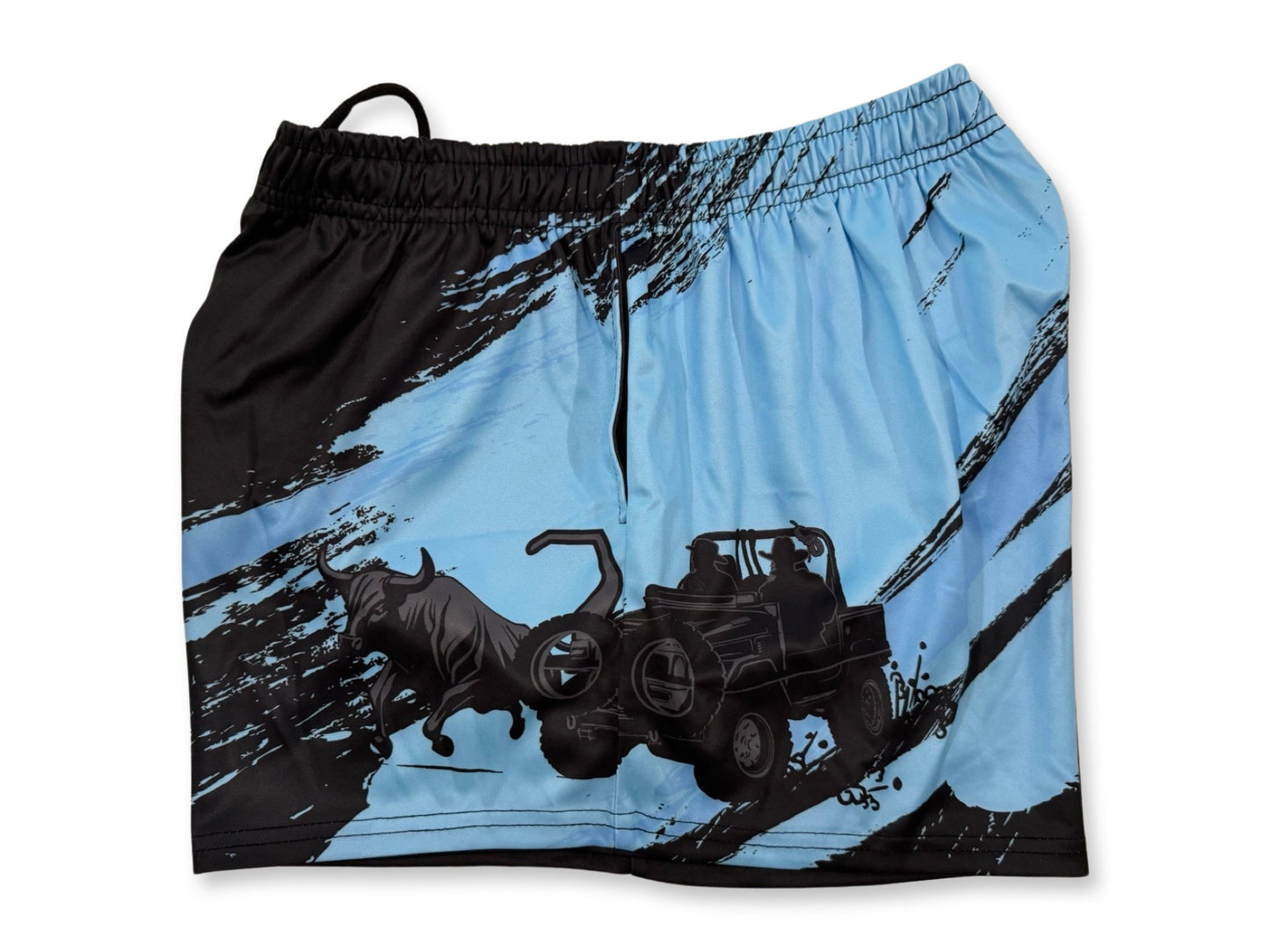 🔥NEW🔥 Bull Muster Blue Footy Shorts (With Pockets)