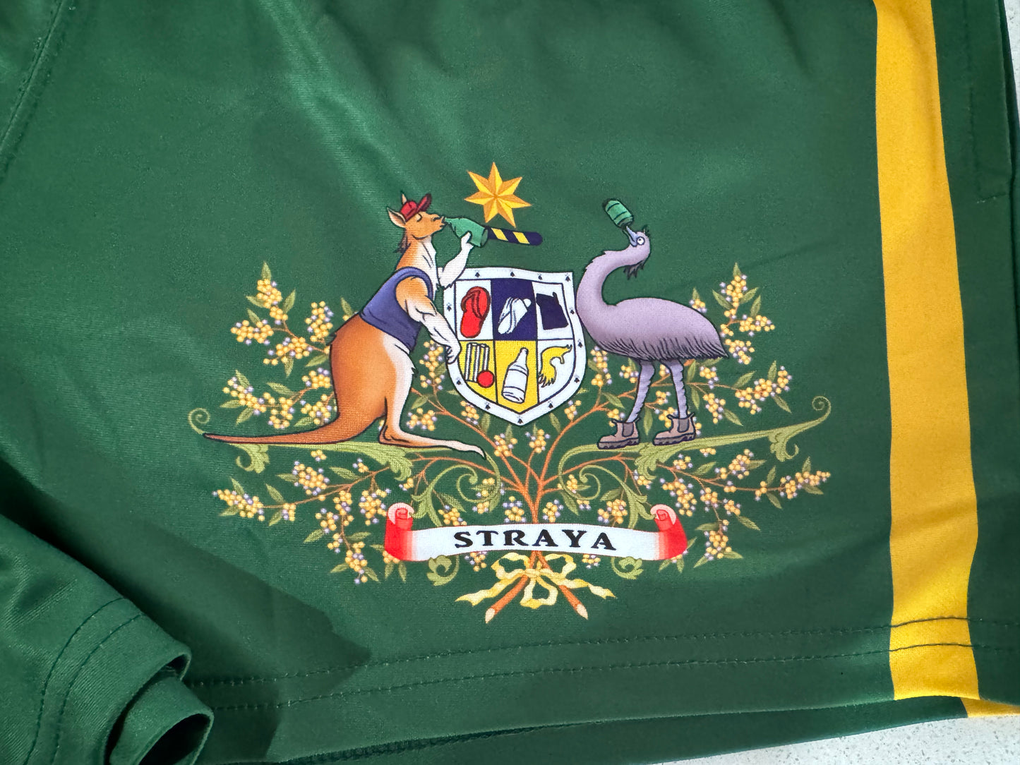 Straya Footy Shorts (With Pockets)