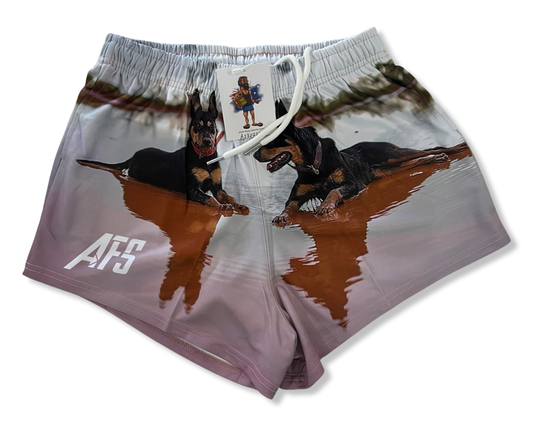 Kelpies in Water Footy Shorts (With Pockets)