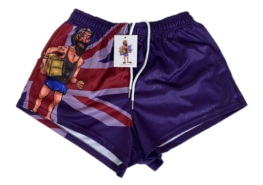 "Aussie Flag" Footy Shorts (With Pockets)