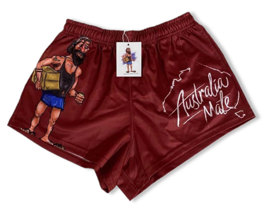 "Australia Mate" Footy Shorts (With Pockets)