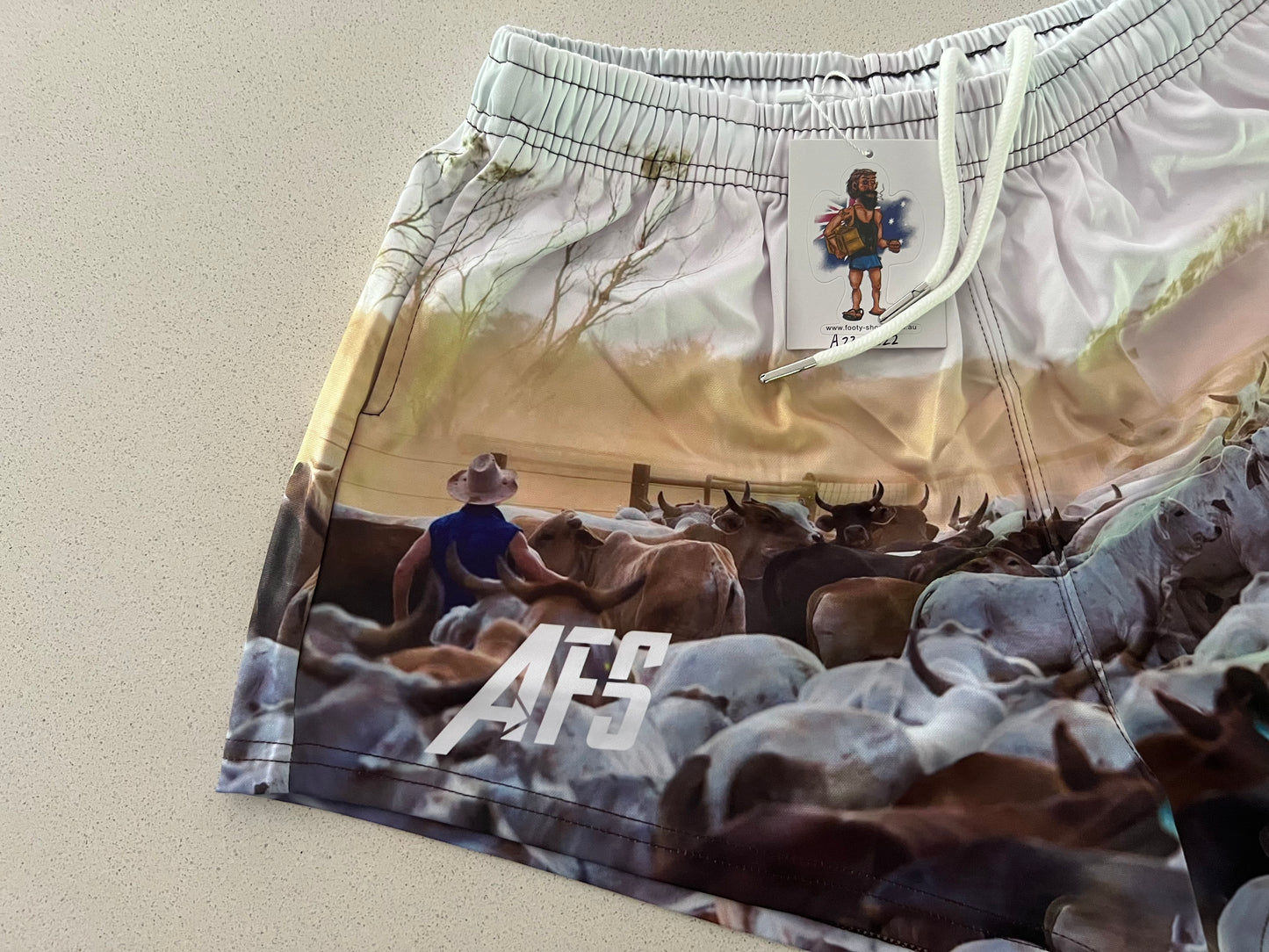 Cattle Yards - Footy Shorts (With Pockets)