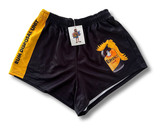 "RUM RAGE" Footy Shorts (With Pockets)